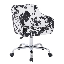 Office Star Avenue Six Bristol Task Chair Fabric Udder Madness DominoSilver Office Depot