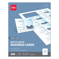 Office Depot® Brand Matte Business Cards, 2