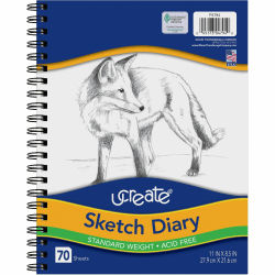 Pacon Art1st Sketch Diary 11 x 8 12 70 Sheets - Office Depot