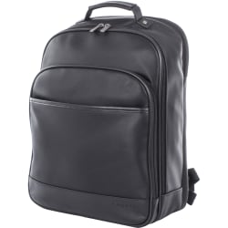 bugatti dusk leather backpack Bugatti Gin Twill Textured Vegan Leather Backpack With 15.6 Laptop Pocket  Black