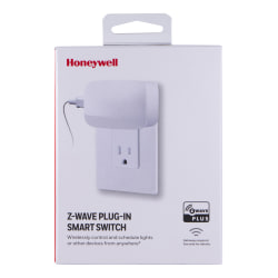 Honeywell Z Wave Plus Plug In Smart Switch White 39337 - Office Depot
