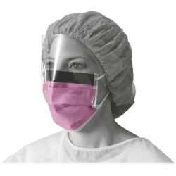 Medline Fluid-resistant Face Mask - Cellulose - Purple - Fluid Resistant, Earloop Style Mask, Fog Resistant, Latex-free - 25 / Box Medline Fluid-resistant Face Mask - Cellulose - Purple - Fluid Resistant, Earloop Style Mask, Fog Resistant, Latex-free - 25 / Box