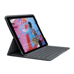 logi FOLIOTOUCH ブラックキーボードケース Logitech-Slim-Folio-Keyboard-