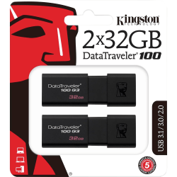 shoot wall Milky white Kingston DataTraveler 100 G3 USB Flash Drive - 32 GB