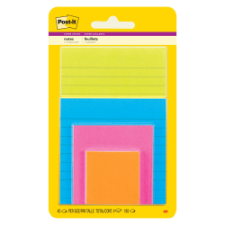 ZCZN Notes Sticky 12 Blocs Notes de 6 couleurs vive, 76 X 76 mm Lot de 60 feuillets/Pad, Sticky