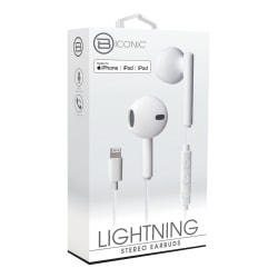 Bytech Wired Earbud Headphones White - Office Depot