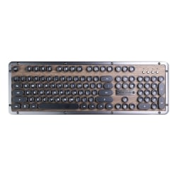Azio Retro Classic Wireless Keyboard Full Size Elwood - Office Depot