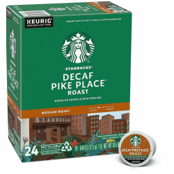 Starbucks Pike Place Single Serve Coffee K Cup Decaffeinated