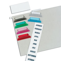 2" Plastic Hanging File Folder EAONE 100+200 Sets File Folder Tabs with Inserts 