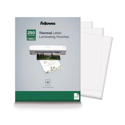 Fellowes Thermal Laminating Pouches Letter Size 3 Mil 9 x 11 12