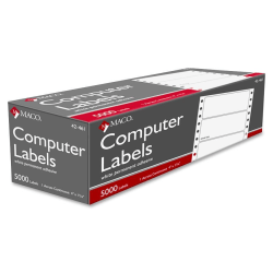 macoページ MACO High Speed Data Processing Labels 42 461 4 W x 1 716 L White