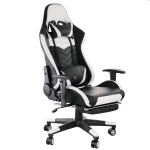 GameFitz Ergonomic Faux Leather Gaming Chair PinkWhite - Office Depot