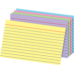 6 Pk) Border Index Cards 4x6 Blank Primary Colors 100 Per Pk –  classroomdecorations