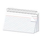 Business Source Ruled White Index Cards