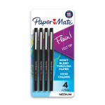 Paper Mate Flair Porous Point Pens Ultra Fine Point 0.4 mm Black Barrel  Black Ink Pack Of 12 - Office Depot