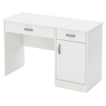 South Shore Axess 44 W Computer Desk With Storage Pure White - Office Depot