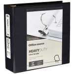 Office Depot Brand Heavy Duty View 3 Ring Binder 3 D Rings White - Office  Depot