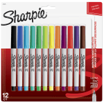 Sharpie Fine Point Permanent Markers - Assorted, 12 pk - Dillons