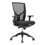 Realspace Modern Comfort Verismo Bonded Leather High Back Executive Chair  BlackChrome BIFMA Compliant - Office Depot