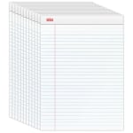 Ampad Perforated 3 Hole Punched Dual Writing Pad Legal Wide Rule 8 12 x 11  34 White 100 Sheets - Office Depot