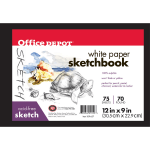 Art Street Sketch Book 9 x 9 40 Sheets White - Office Depot