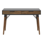 Elle D cor Dani 47 W Writing Desk Old World Rustic PineDusk Gray