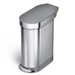 simplehuman Semi Round Step Trash Can 13 Gallons Gray - Office Depot