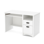 South Shore Axess 44W Computer Desk With Storage, Pure White