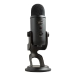 Blue Yeti Wired Microphone White Mist Shock Mount Desktop Stand Mountable  USB - Office Depot