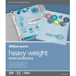 Ktrio Heavyweight Sheet Protectors 8.5 x 11 Inches Clear Page