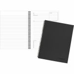 Mead Limited Meeting Notebook 7 14 x 9 12 80 Pages Black - Office