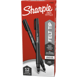 Sharpie Porous Art Pens Fine Point 0.4 mm Black Barrel Assorted Ink Colors  Pack Of 24 - Office Depot