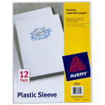 Avery® Heavy-Duty Plastic Sleeves, Letter Size, Clear, 12/pack