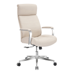 Realspace Cressfield Bonded Leather High Back Executive Chair BlackSilver  BIFMA Compliant - Office Depot