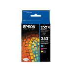 Epson T802XL-BCS DURABrite Ultra Black High Capacity and Color Combo Pack  Standard Capacity Cartridge Ink & Hammermill Paper, 8.5 x 11 Paper, 92