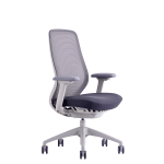 WorkPro® Patriot Multifunction Ergonomic Fabric Task Chair, Gray/Black,  BIFMA Compliant