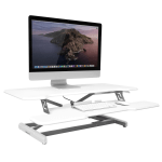 Mount It Standing Desk Converter With Adjustable Height And 38 W Desktop  Black - Office Depot