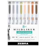 Zebra Pen Mildliner Double-ended Assorted Highlighter Set ZEB78501, ZEB  78501 - Office Supply Hut