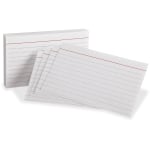 Oxford White Commercial Index Cards, 3 x 5, Ruled, 1000 Per Pack, 2 Packs