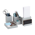 DHP Kimble 3-Bin Storage Organizer in Terrazzo