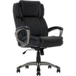 Serta Works Bonded Leather Mid Back Office Chair With Back In Motion  Technology IvorySilver - Office Depot