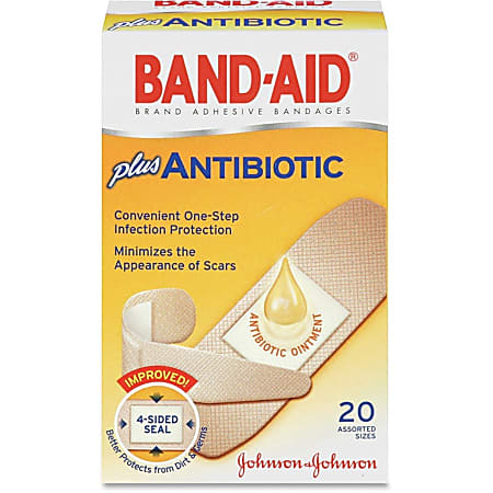 Band-Aid Antibiotic Assorted 20ct product package