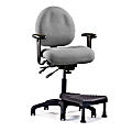 Neutral Posture® E-Series™ Mid-Back Stool With Nextep® Footrest, 40"H x 26"W x 26"D, Gray 1 thumbnail image