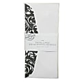 Gartner Studios® Envelopes, 4 1/8" x 9 1/2", Black/White Vine, Pack Of 50