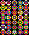 Flagship Carpets Color Rings Rug, Rectangle, 10' 9" x 13' 2", Black 1 thumbnail image