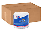 Genuine Joe 2-ply Bath Tissue - 2 Ply - 4.50" x 3" - 500 Sheets/Roll - White - Fiber - Septic Safe, Sewer-safe - For Bathroom - 96 / Carton