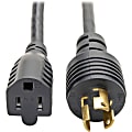 Eaton Tripp Lite Series Power Cord Adapter, NEMA 5-15R to NEMA L5-15P - Heavy-Duty, 15A, 120V, 14 AWG, 1 ft. (0.31 m), Black - P025001 1 thumbnail image