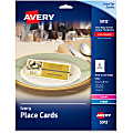 Avery® Uncoated Place Cards, 1 7/16" x 3 3/4", Ivory, Pack Of 150 Cards
