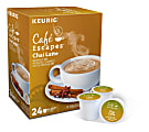 Cafe Escapes™ Single-Serve K-Cup® Pods, Chai Latte Coffee, Carton Of 24