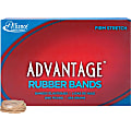 Alliance Rubber 26125 Advantage Rubber Bands - Size #12 - Approx. 2500 Bands - 1 3/4" x 1/16" - Natural Crepe - 1 lb Box